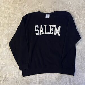 Womens Black Salem Massachusetts Sweatshirt